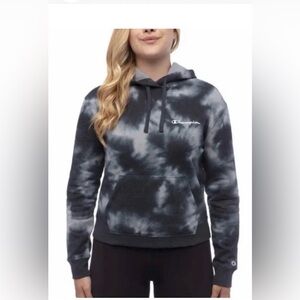 Hoodie Champion Women's Gray tie Dye Pullover Sweater Hoodie Sweatshirt L/G
